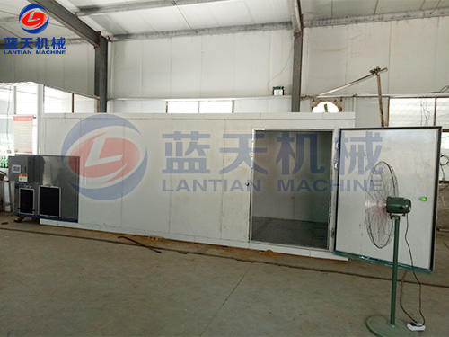 山東豆角烘干機安裝現場